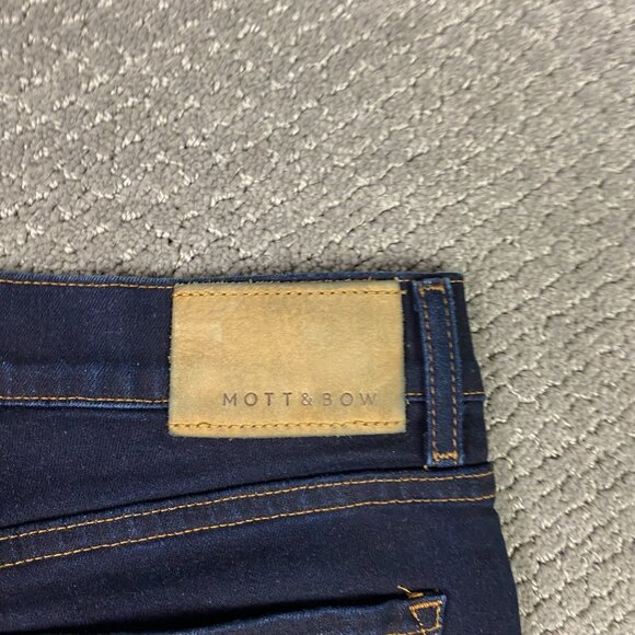 Mott & Bow Jeans 32 x 32 Measures 31 x 31.5 Blue Slim Staple Rinse Stretch and - Picture 5 of 13